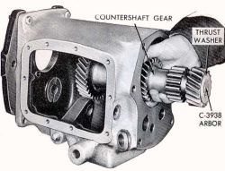 Countershaft (Cluster Gear) with dummy arbor installed
