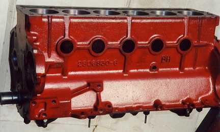 Late block, 5 freeze plugs