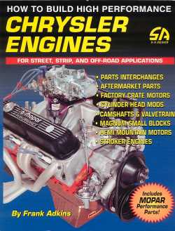 S-A Design, Chrysler Engines