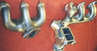 Dutra Duals, front section with modified factory manifold for the rear