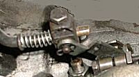 Kickdown Linkage on Transmission Lever