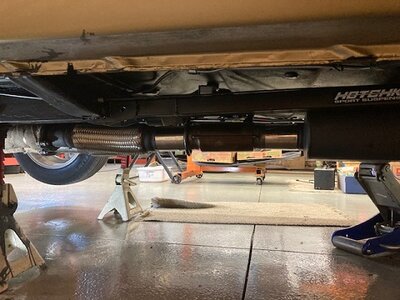 68B exhaust system under car.jpg